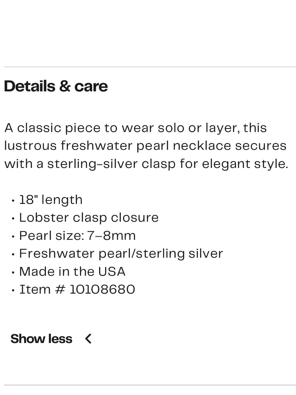 Effy White Pearl Graduated Strand Necklace - Picture 3 of 3